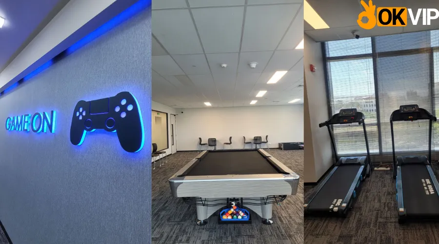 Khu vực giải trí game on miễn phí dành cho nhân viên OKVIP Sri Lanka